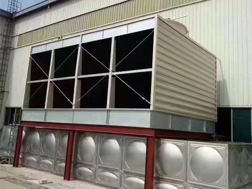 全鋼開式冷卻塔外觀防腐表面處理(橫流開式冷卻塔原
